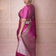 Rani Mashru Katan Silk Banarasi Saree