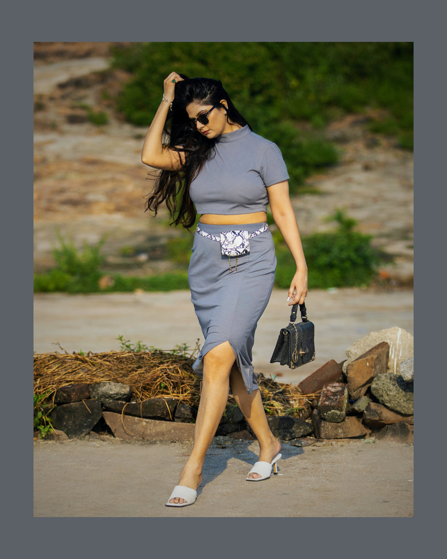 Gray Co-ord Set | One-Piece Exclusive