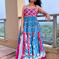 VASTRAYAM Exclusive Multicolor sharara  Dress – One Piece Only