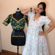 Emerald Bridal Embroidered Blouse