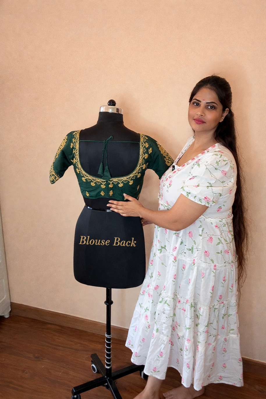 Emerald Bridal Embroidered Blouse