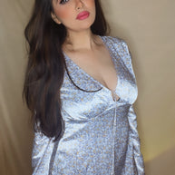Silk Satin Western Dress – One Piece
