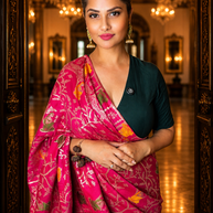 Royal Rani Pink Munga Silk Banarasi Saree