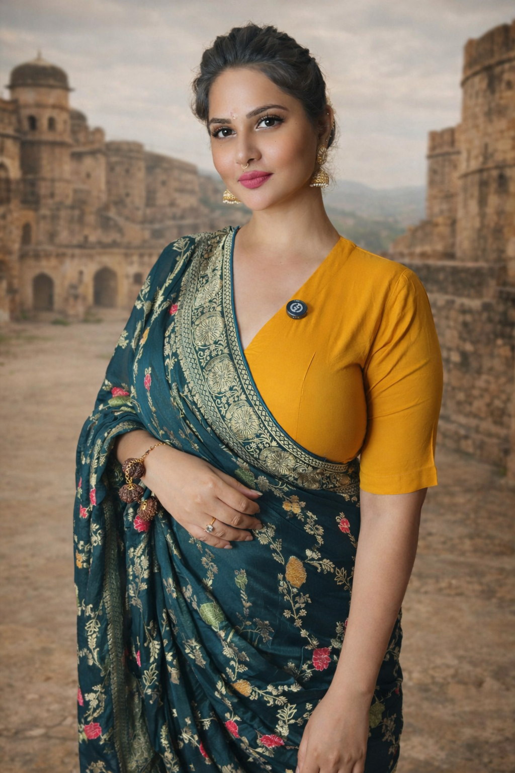VASTRAYAM Exclusive Viscos Silk Georgette Bandhani Designer Saree