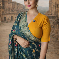VASTRAYAM Exclusive Viscos Silk Georgette Bandhani Designer Saree