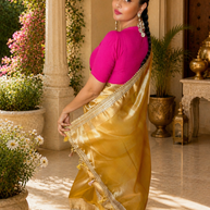 Tissue Silk Banarasi Saree with Designer Lace Work