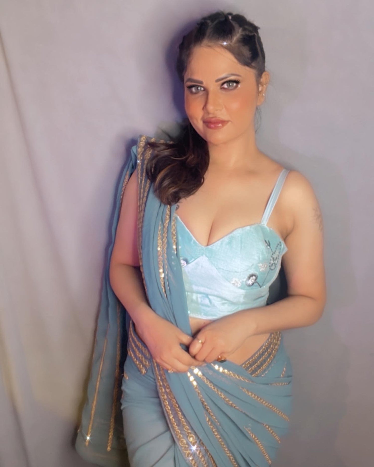 Blue Designer Blouse – Elegant Saree Blouse