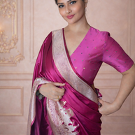 Rani Mashru Katan Silk Banarasi Saree