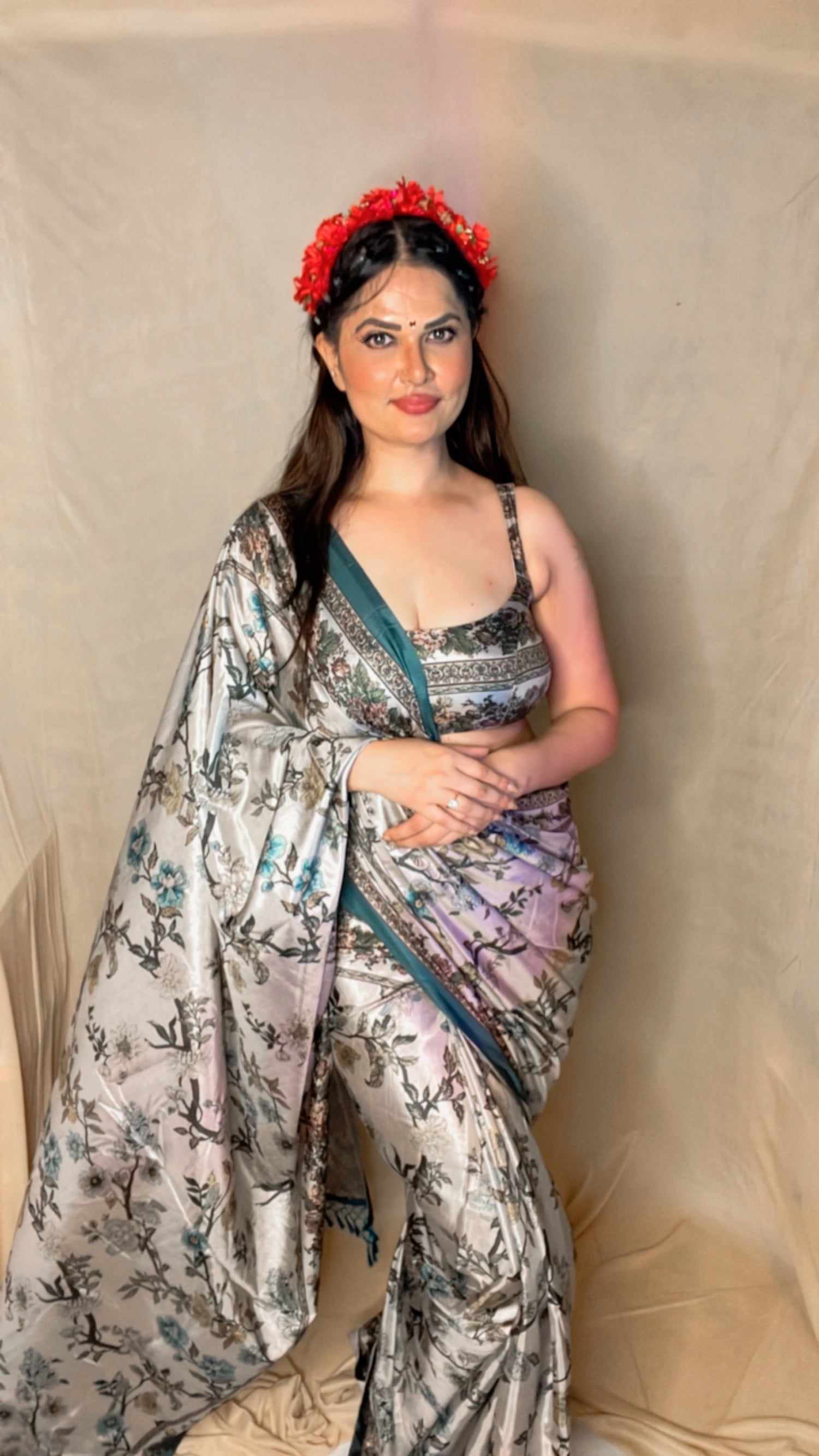 Designer Printed Saree – E