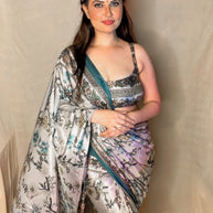 Designer Printed Saree – E
