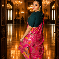 Royal Rani Pink Munga Silk Banarasi Saree