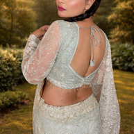 VASTRAYAM Luxury Heavy Embroidered Designer Net Saree
