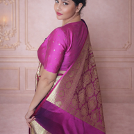 Premium Satin Silk Bridal Banarasi Saree
