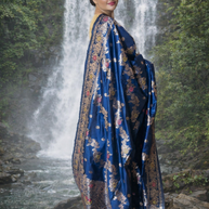 Royal Blue Banarasi Silk Saree – Woven Elegance