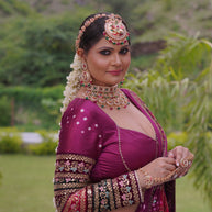Royal Crimson Ghadchola Saree