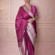 Rani Mashru Katan Silk Banarasi Saree