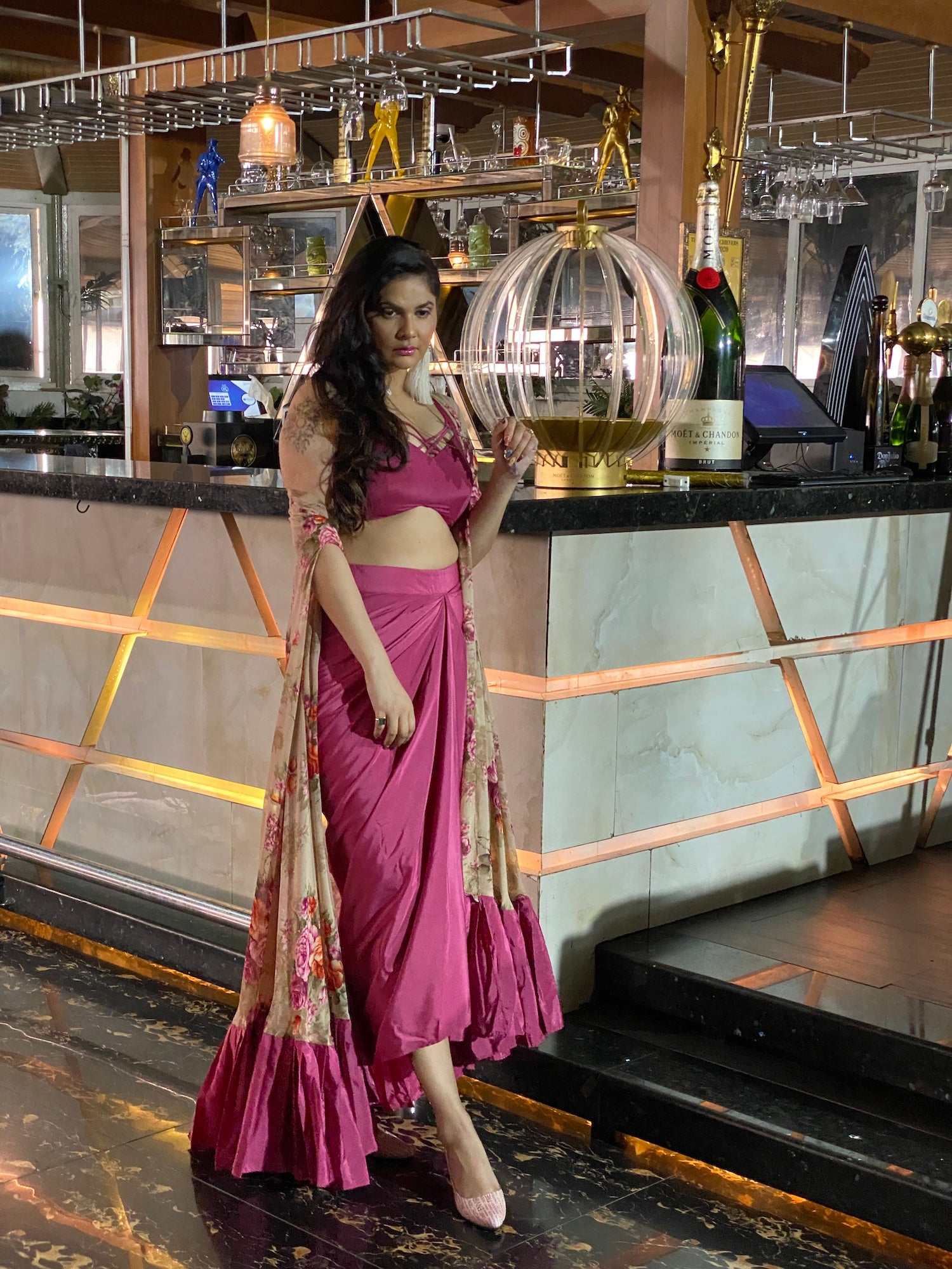 VASTRAYAM | Indo-Western Fusion Set with Shrug – Exclusive One Piece