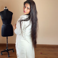 ✨ VASTRAYAM – Ivory Grace Khadi Cotton Suit Set (Exclusive One Piece) ✨