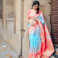 Pastel Multi-Shade Designer Saree – Exclusive One Piece | VASTRAYAM
