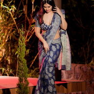 👑 Elegant Designer Saree – Timeless Grace