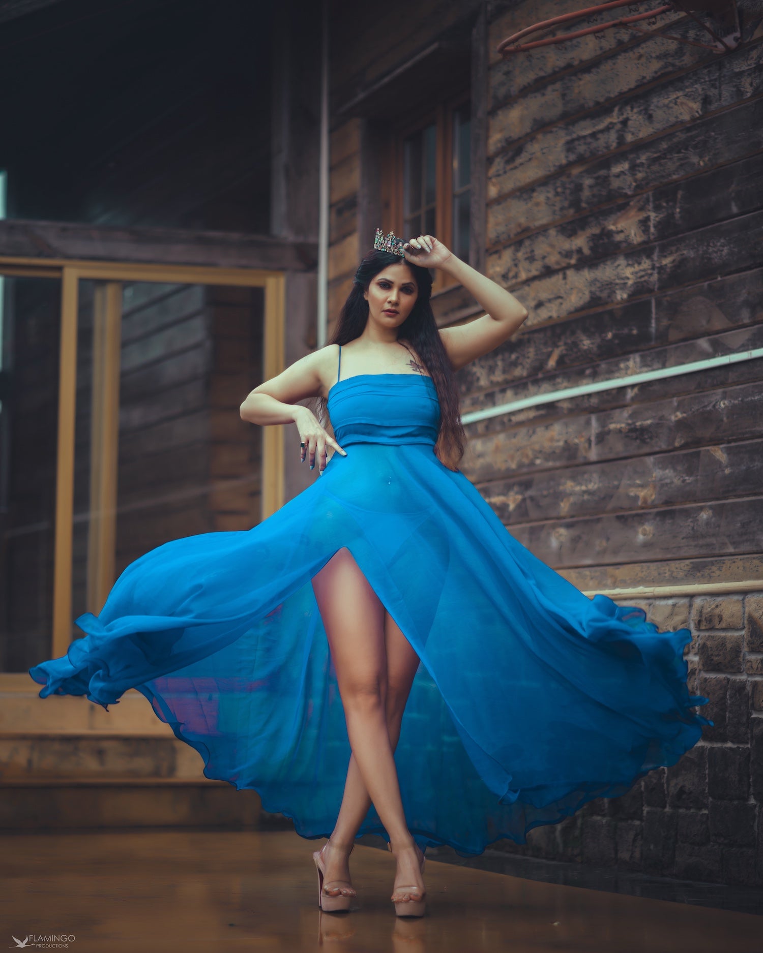 ✨ Elegant Blue  Dress ✨