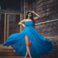 ✨ Elegant Blue  Dress ✨