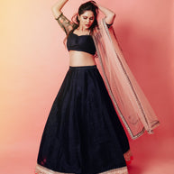 VASTRAYAM Exclusive Blue Lehenga Choli – One Piece