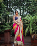 Handcrafted Multi-Fabric Patchwork Saree – 4 Sarees in One
